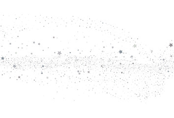 Light silver glitter confetti background. White festive texture.