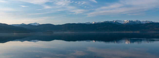 Walchensee in the morning (Lake Walchen, Bavaria, Germany)