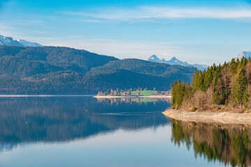 Walchensee in the morning (Lake Walchen, Bavaria, Germany)