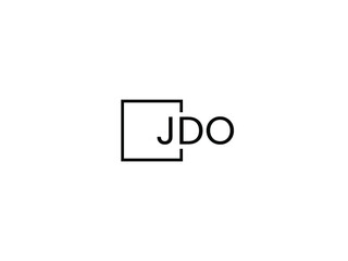 JDO letter initial logo design vector illustration