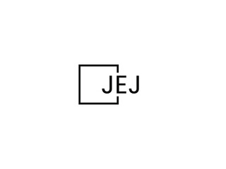 JEJ letter initial logo design vector illustration	 - obrazy, fototapety, plakaty
