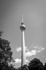 Fototapeta premium the great berlin television tower in beautiful weather