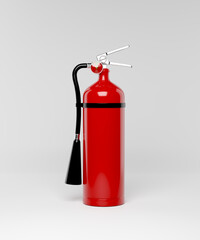 Obraz premium 3D rendering , Fire extinguisher isolated on white background.