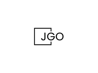 Fototapeta premium JGO letter initial logo design vector illustration 