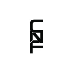cnf letter original monogram logo design