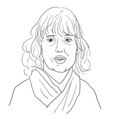 portrait drawing female