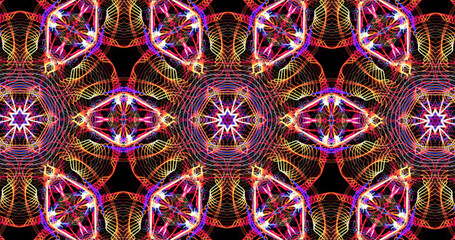 Abstract, futuristic and colorful pattern