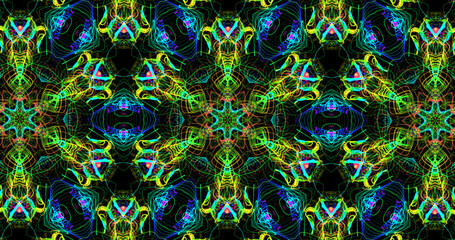 Abstract, futuristic and colorful pattern