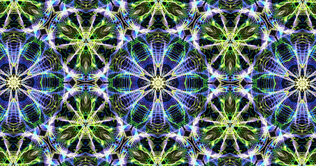 Abstract, futuristic and colorful pattern