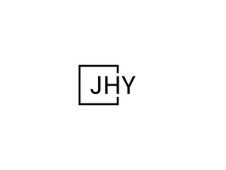 Fototapeta premium JHY letter initial logo design vector illustration 