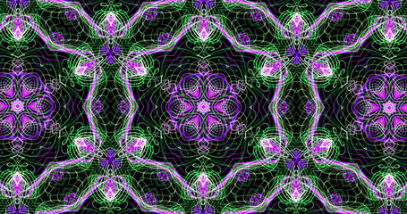 Abstract, futuristic and colorful pattern