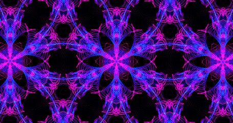 Abstract, futuristic and colorful pattern