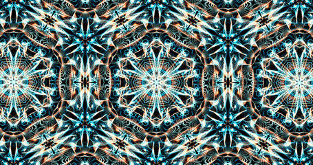 Abstract, futuristic and colorful pattern