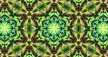 Abstract, futuristic and colorful pattern