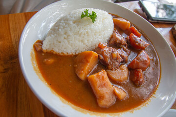 Thai style Japanese curry rice