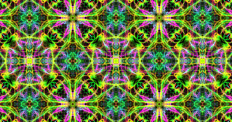 Abstract, futuristic and colorful pattern