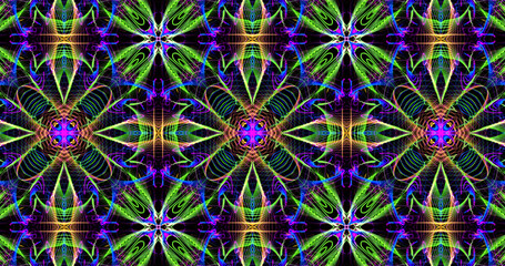 Abstract, futuristic and colorful pattern