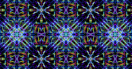 Abstract, futuristic and colorful pattern