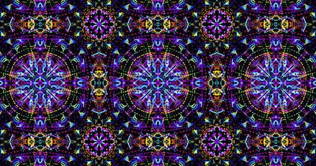 Abstract, futuristic and colorful pattern