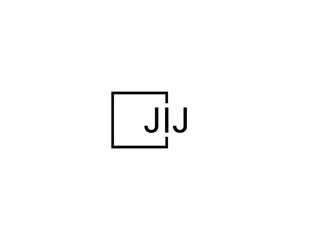 Obraz premium JIJ letter initial logo design vector illustration 