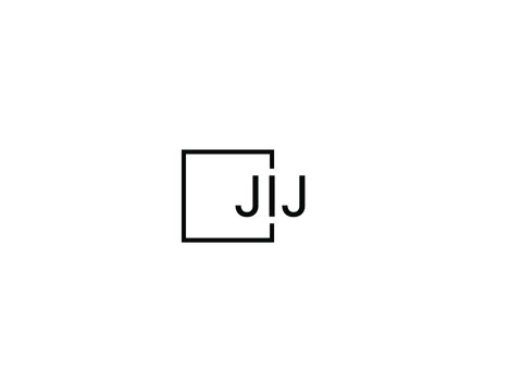 JIJ letter initial logo design vector illustration	