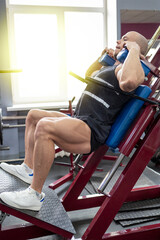 Gym man legs