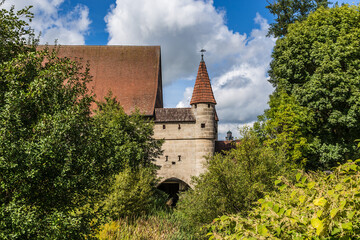 Fototapeta na wymiar Dinkelsbühl, Germany. City mill (XIV century)
