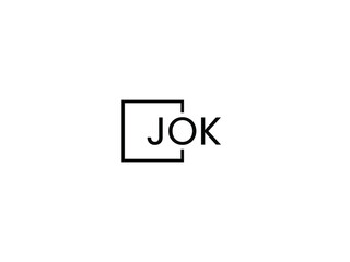 JOK letter initial logo design vector illustration