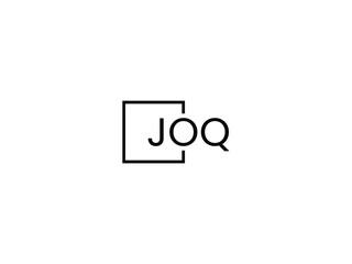 JOQ letter initial logo design vector illustration