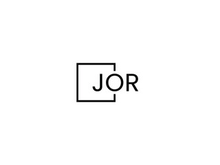 JOR letter initial logo design vector illustration
