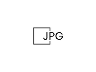 JPG letter initial logo design vector illustration