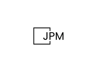 JPM letter initial logo design vector illustration