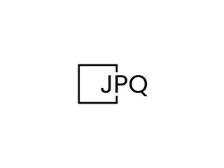 JPQ letter initial logo design vector illustration