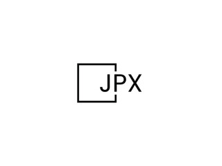 JPX letter initial logo design vector illustration