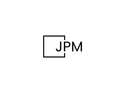 JPM letter initial logo design vector illustration