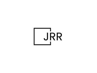 JRR letter initial logo design vector illustration