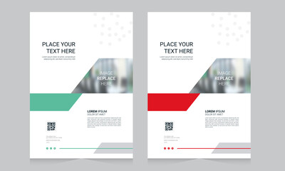 Cover design for annual report and business catalog, magazine, flyer or booklet. Brochure template layout. A4 cover vector EPS-10