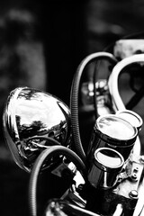 Motor Bike Reflection Vintage