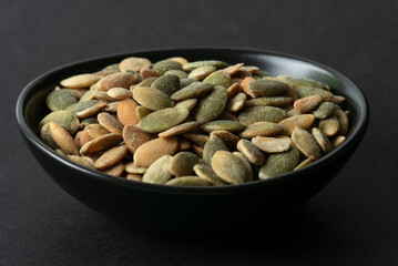 Roasted Salted Pepitas in a Bowl