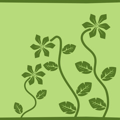 Seamless pattern with plant. Design for wall decoration, postcard, poster, brochure, shirt, etc.