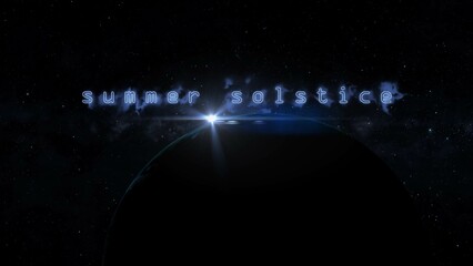 summer solstice 3d illustration concept