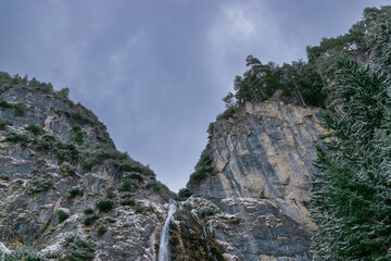 Dalfazer wasserfall during winter (Tyrol, Austria)