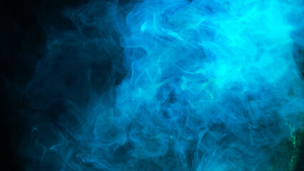 the colorful smoke