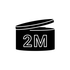 Period after opening line icon. Use before after period.