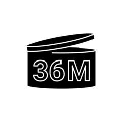 Period after opening line icon. Use before after period.