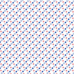 Patriotic seamless pattern, USA independence day