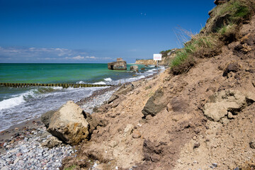 Gefahr Kliff Abbruch Ostsee Fischland
