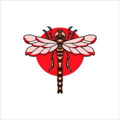 dragonfly illustration vector design