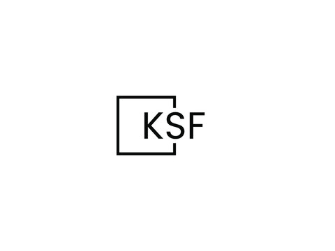 KSF letter initial logo design vector illustration
