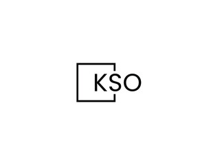 KSO letter initial logo design vector illustration